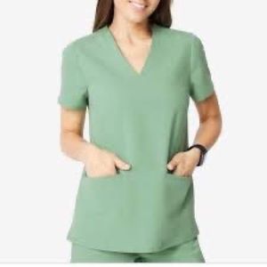 Figs Casma Scrub Top- Sage, Small